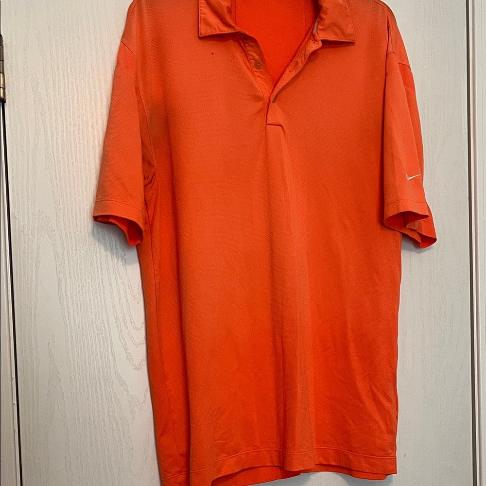 Nike Golf Dri-Fit Men's Vibrant Orange Polo